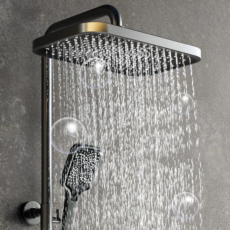 Modern Shower System Slide Bar Adjustable Shower Head Wall Mounted Shower Set -Bathlova