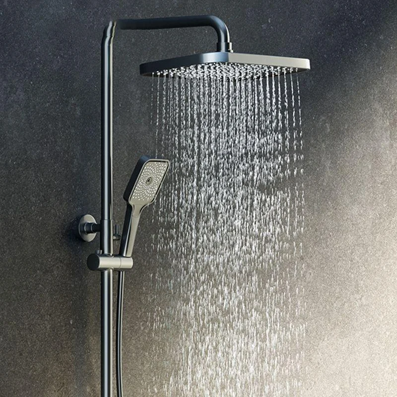 Modern Shower System Slide Bar Adjustable Shower Head Wall Mounted Shower Set -Bathlova