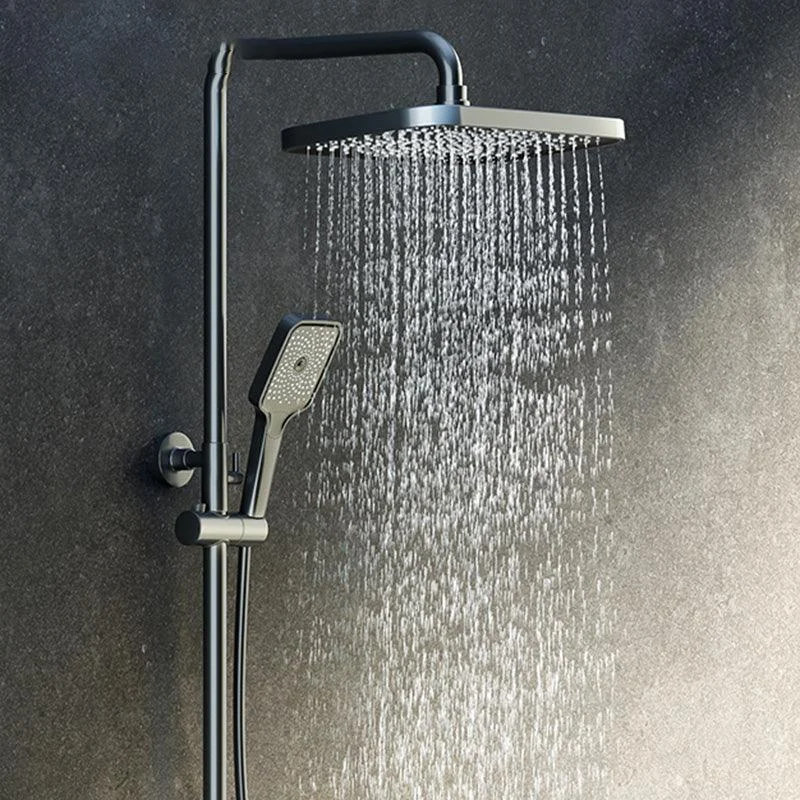 Modern Shower System Slide Bar Adjustable Shower Head Wall Mounted Shower Set -Bathlova