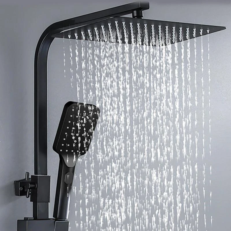 Modern Shower System Slide Bar Handheld Shower Head Wall Mounted Shower Set -Bathlova