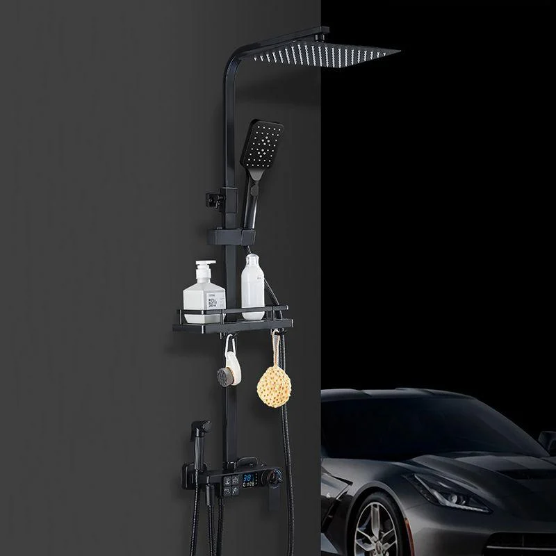 Modern Shower System Slide Bar Handheld Shower Head Wall Mounted Shower Set -Bathlova