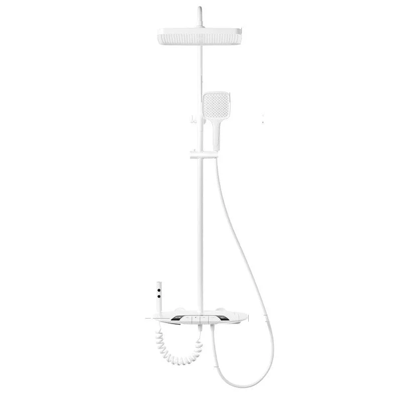 Modern Shower System Solid Color Thermostatic Bath Tub and Shower Head Set -Bathlova