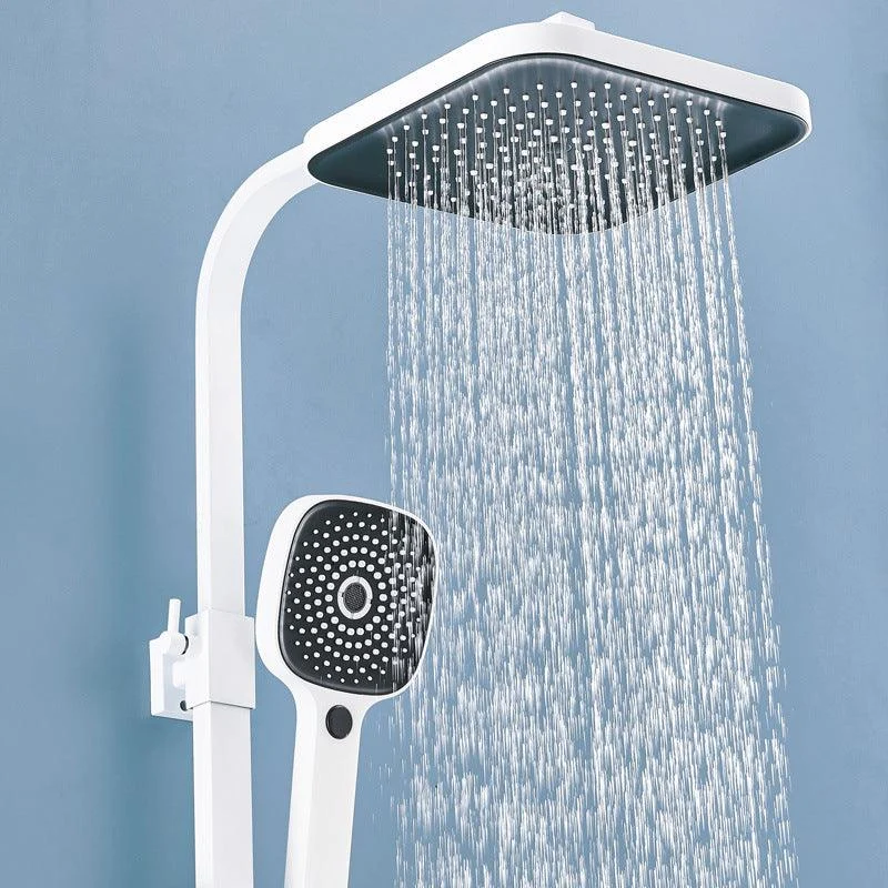 Modern Shower System Wall Mounted Rectangle Shower System with Hand Shower -Bathlova