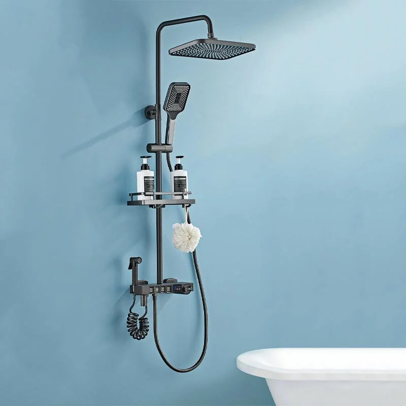 Modern Shower System Wall Mounted Spot Resist Shower System with Hand Shower -Bathlova