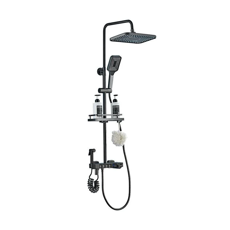 Modern Shower System Wall Mounted Spot Resist Shower System with Hand Shower -Bathlova