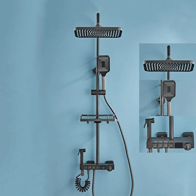 Modern Shower System Wall Mounted Spot Resist Shower System with Hand Shower -Bathlova