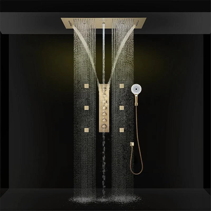 Modern Shower System with Music Playing System Wall Mounted Shower Set -Bathlova