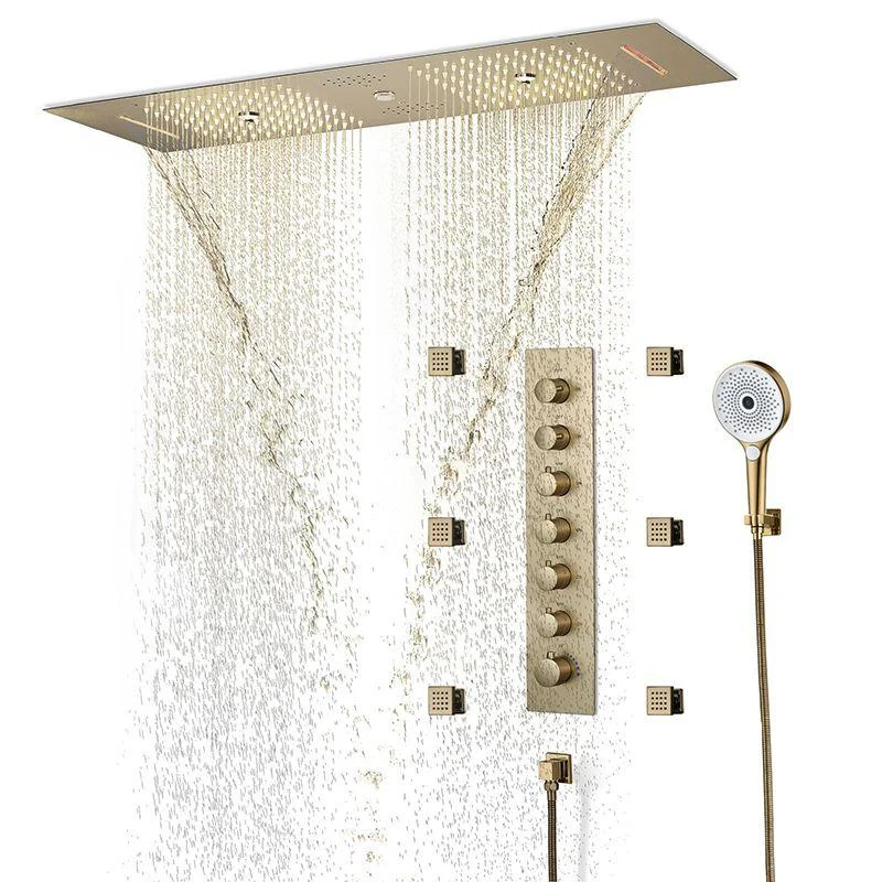 Modern Shower System with Music Playing System Wall Mounted Shower Set -Bathlova