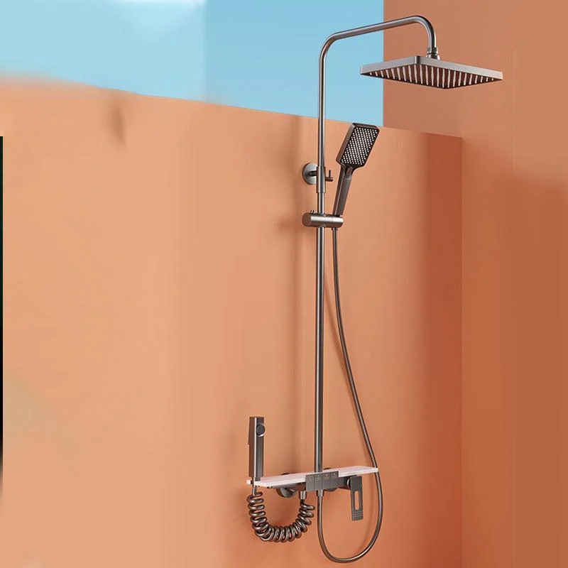 Modern Shower Tap Adjustable Spray Pattern Shower Head Combo -Bathlova