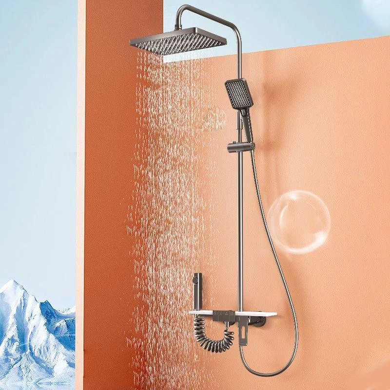 Modern Shower Tap Adjustable Spray Pattern Shower Head Combo -Bathlova