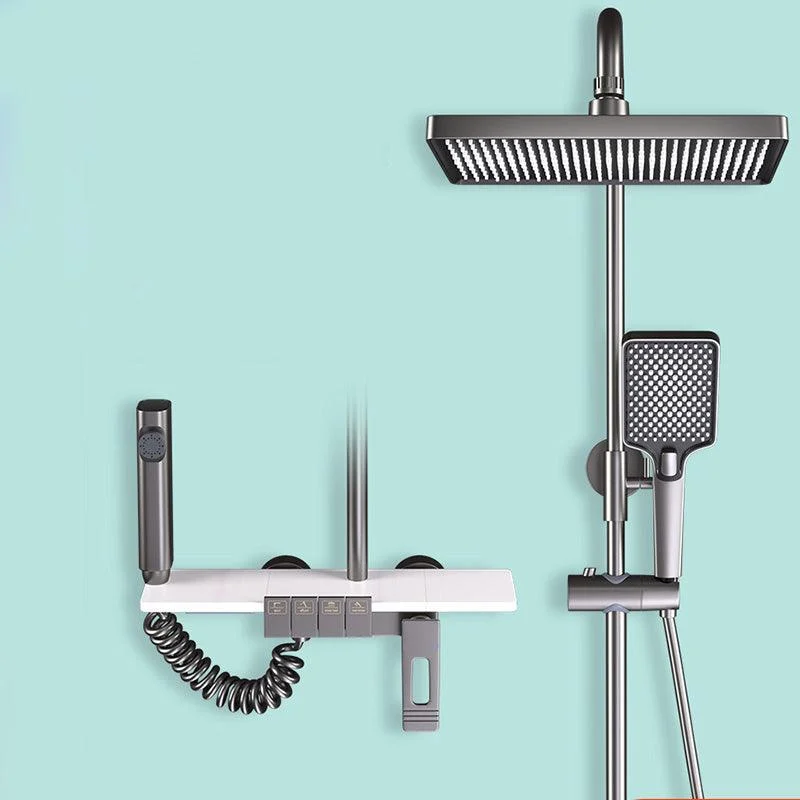 Modern Shower Tap Adjustable Spray Pattern Shower Head Combo -Bathlova