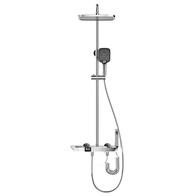 Modern Shower Tap Brass Adjustable Shower Head Temperature Control Shower System -Bathlova