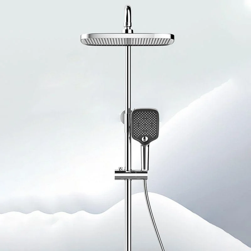 Modern Shower Tap Brass Adjustable Shower Head Temperature Control Shower System -Bathlova