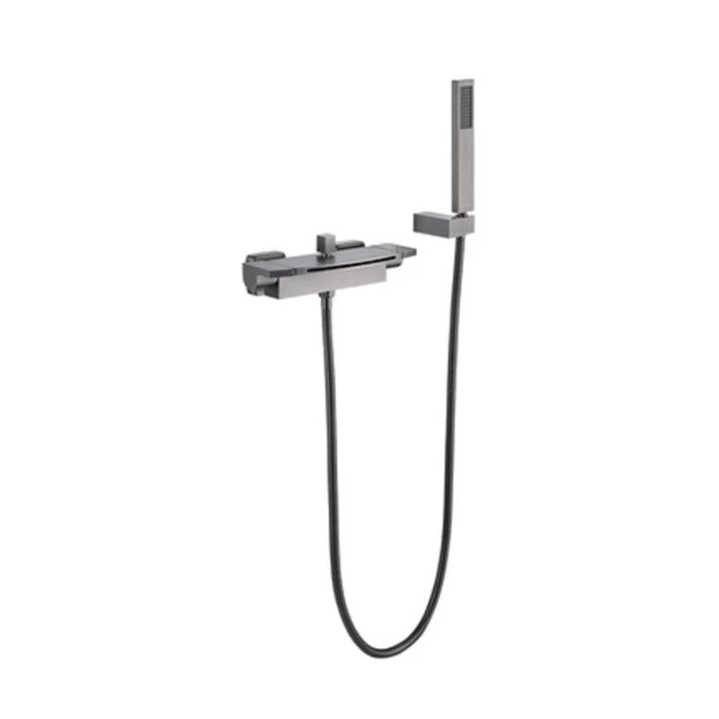 Modern Shower Tap Brass Handheld Shower Head Wall Mounted Shower Trim -Bathlova