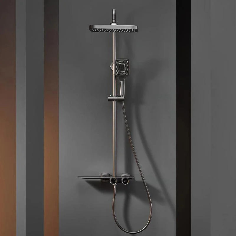 Modern Shower Tap Brass Slide Bar Included Adjustable Shower Head Shower System -Bathlova