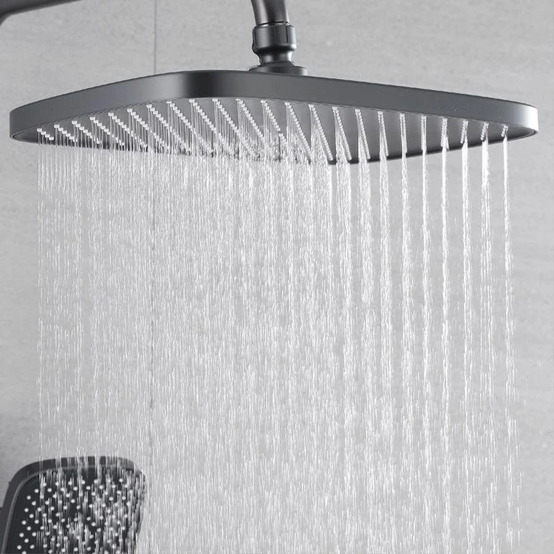 Modern Shower Trim Brass Adjustable Shower Head Wall Mounted Shower Head Combo -Bathlova