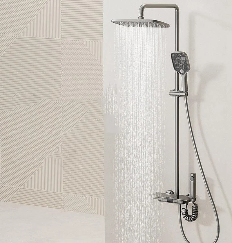 Modern Shower Trim Brass Adjustable Spray Pattern Thermostatic Shower Set -Bathlova