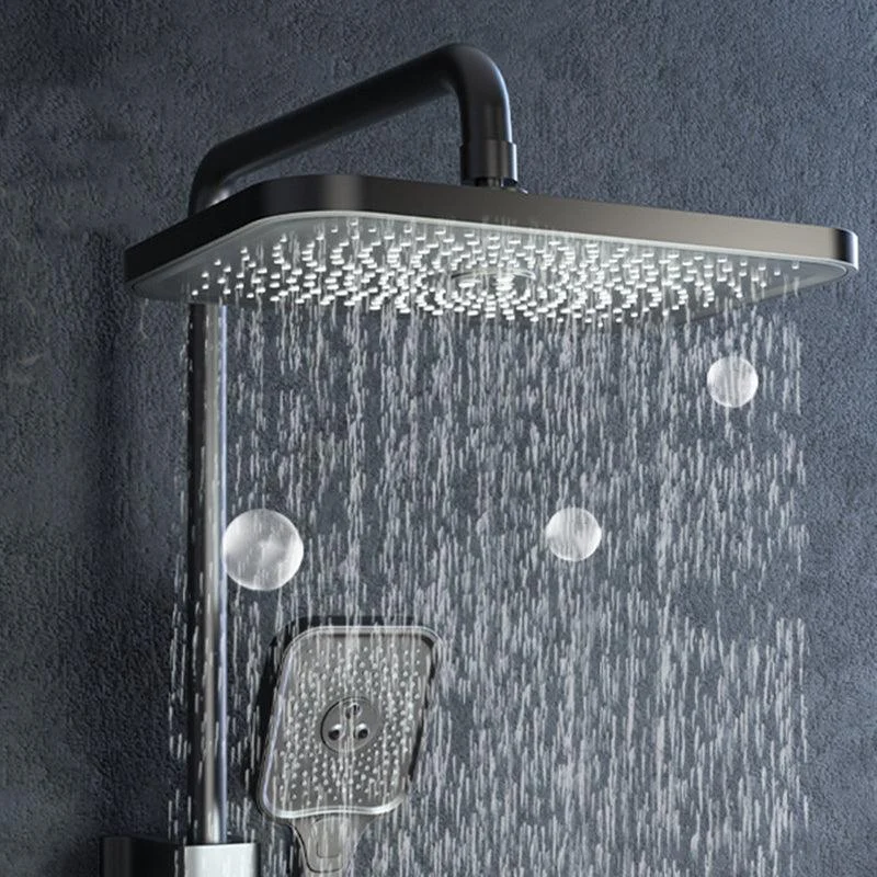 Modern Shower Trim Brass Adjustable Spray Pattern Wall Mounted Shower Set -Bathlova