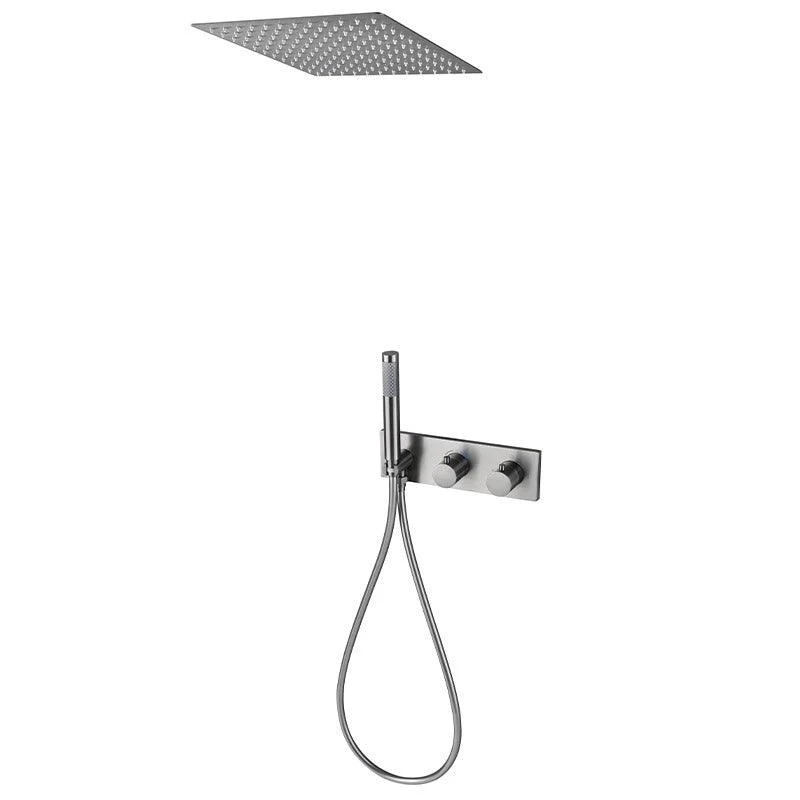 Modern Shower Trim Brass Fixed Shower Head Shower Head Combo -Bathlova