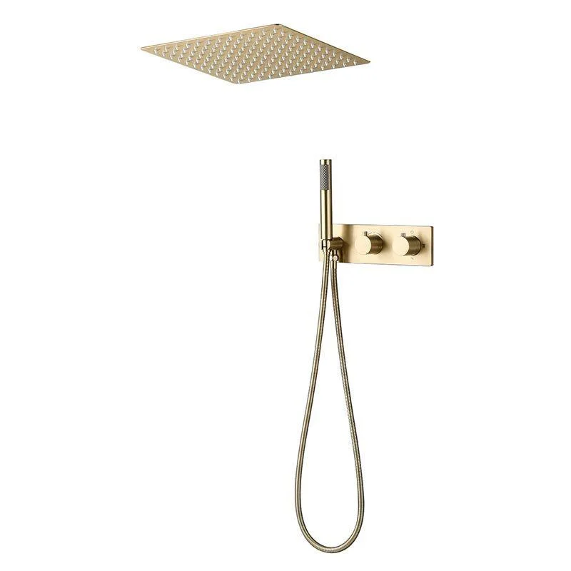 Modern Shower Trim Brass Fixed Shower Head Shower Head Combo -Bathlova