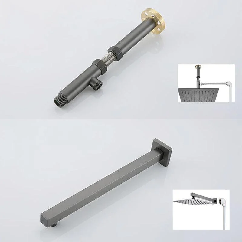 Modern Shower Trim Brass Handheld Shower Head Ceiling Mounted Shower System -Bathlova