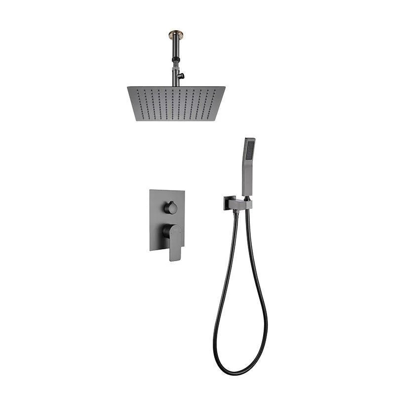 Modern Shower Trim Brass Handheld Shower Head Ceiling Mounted Shower System -Bathlova