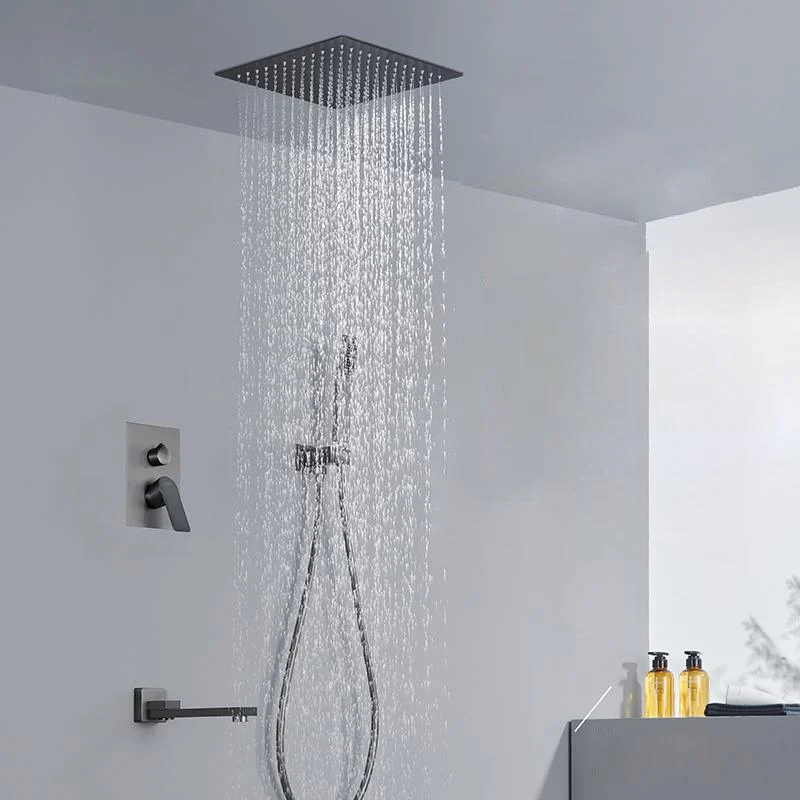 Modern Shower Trim Brass Handheld Shower Head Ceiling Mounted Shower System -Bathlova