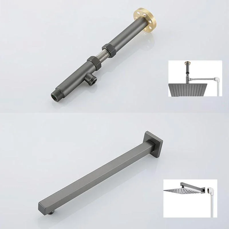 Modern Shower Trim Brass Handheld Shower Head Ceiling Mounted Shower System -Bathlova