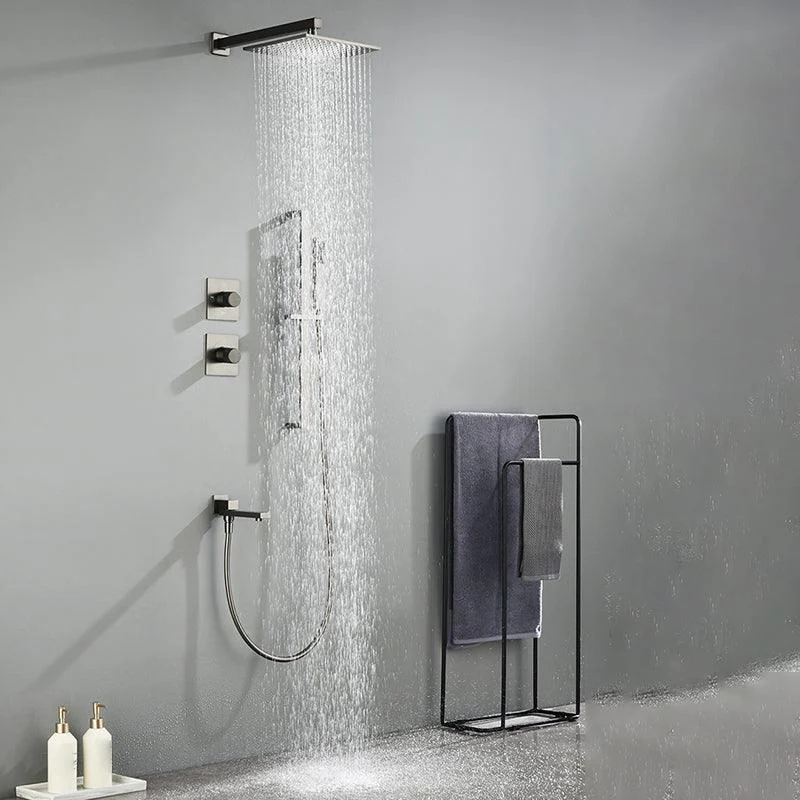 Modern Shower Trim Brass Handheld Shower Head Wall Mounted Shower System -Bathlova