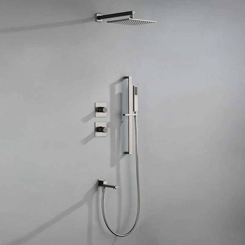 Modern Shower Trim Brass Handheld Shower Head Wall Mounted Shower System -Bathlova