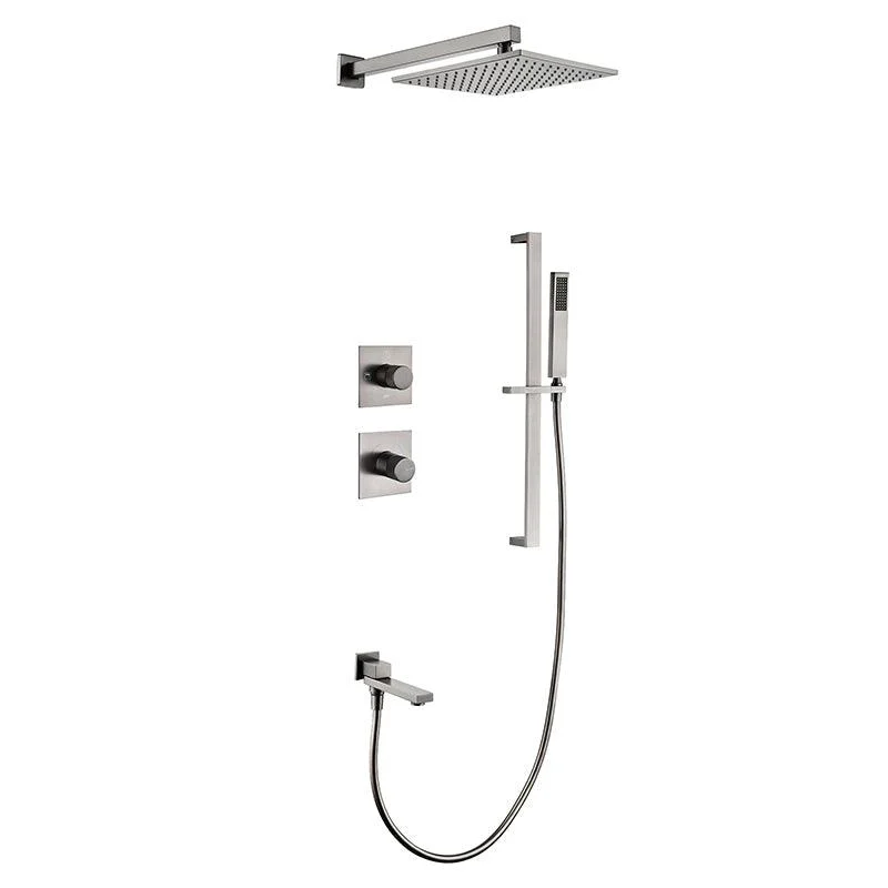 Modern Shower Trim Brass Handheld Shower Head Wall Mounted Shower System -Bathlova