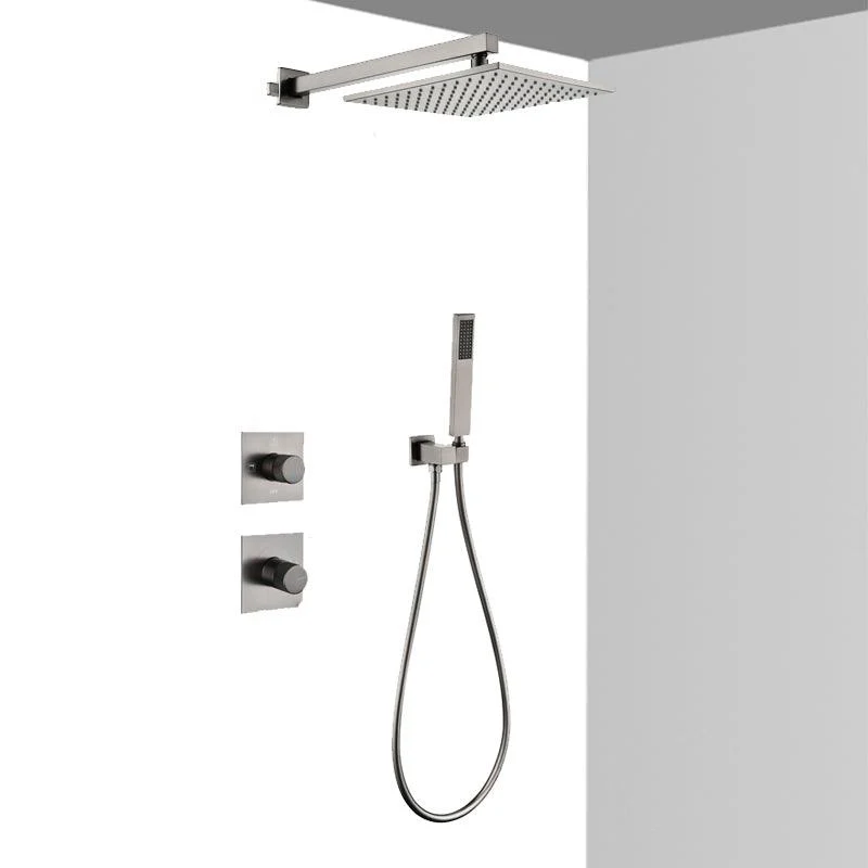 Modern Shower Trim Brass Handheld Shower Head Wall Mounted Shower System -Bathlova