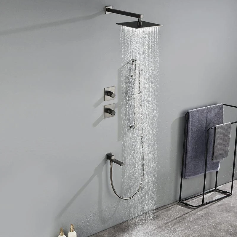 Modern Shower Trim Brass Handheld Shower Head Wall Mounted Shower System -Bathlova