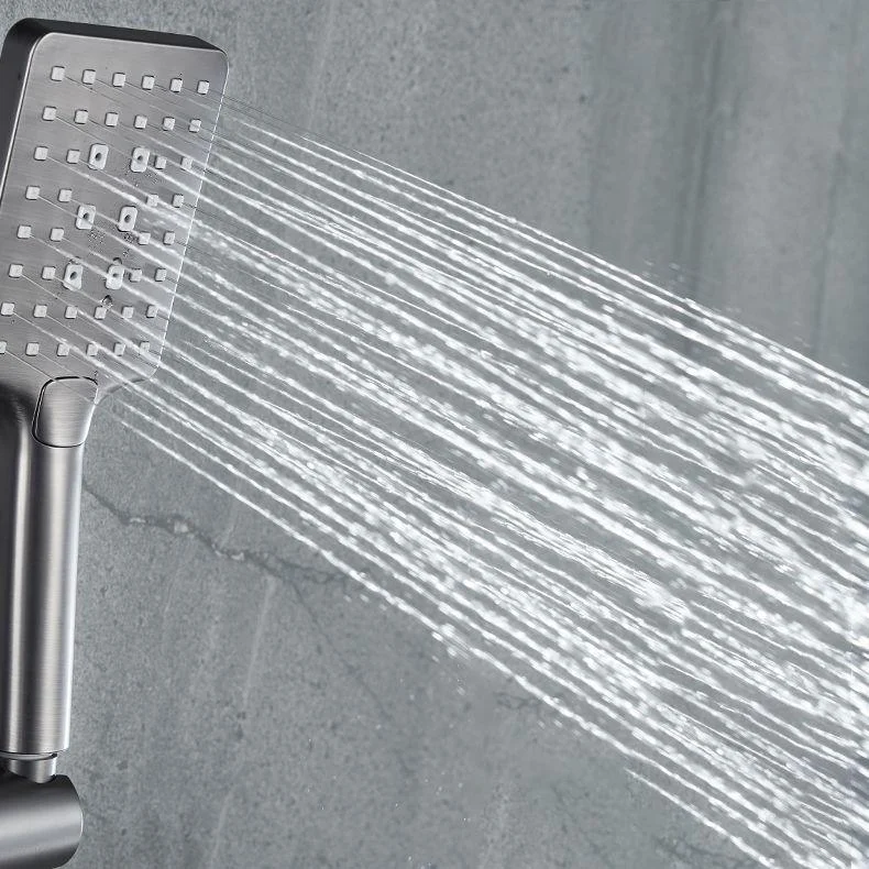 Modern Shower Trim Brass Slide Bar Included Adjustable Shower Head Shower System -Bathlova