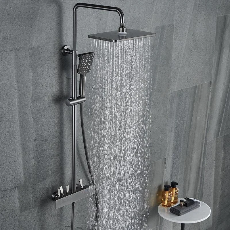 Modern Shower Trim Brass Slide Bar Included Adjustable Shower Head Shower System -Bathlova