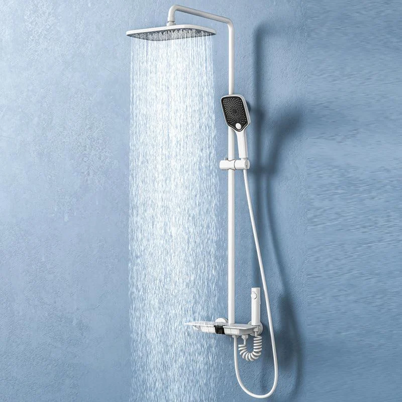 Modern Shower Trim Brass Temperature Control Adjustable Shower Head Shower Set -Bathlova