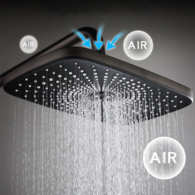 Modern Shower Trim Brass Temperature Control Adjustable Shower Head Shower Set -Bathlova