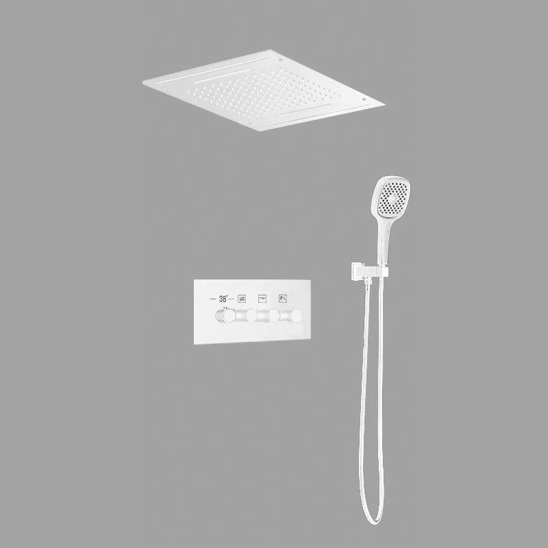 Modern Shower Trim Brass Temperature Control Ceiling Mounted Shower System -Bathlova