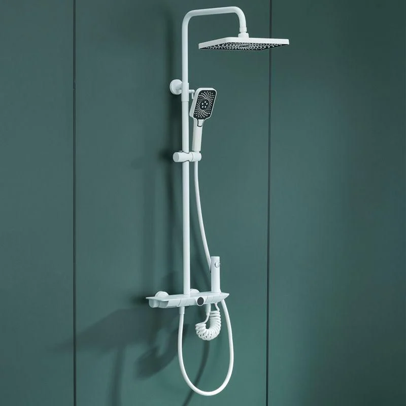 Modern Shower Trim Brass Temperature Control Wall Mounted Shower System -Bathlova