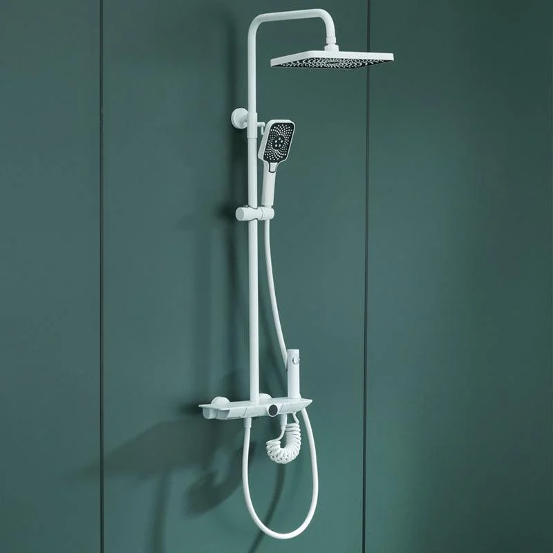 Modern Shower Trim Brass Temperature Control Wall Mounted Shower System -Bathlova