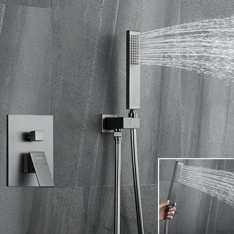 Modern Shower Trim Brass Valve Included Ceiling Mounted Shower System -Bathlova