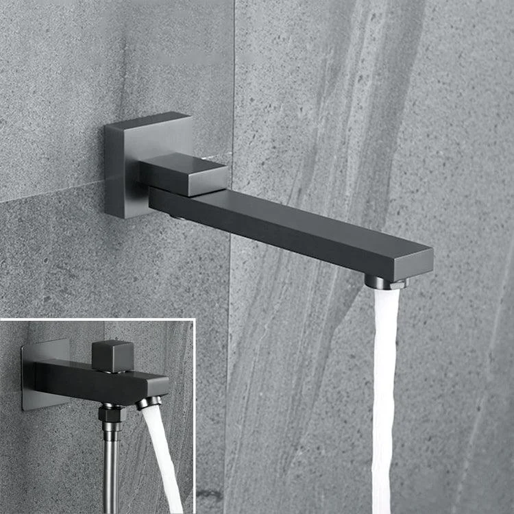 Modern Shower Trim Brass Valve Included Ceiling Mounted Shower System -Bathlova