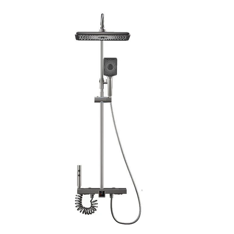 Modern Shower Trim Pure Color Slide Bar Included Shower Combo -Bathlova