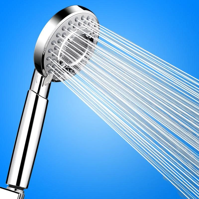 Modern Showerhead Adjustable Spray Pattern Round Shower Head -Bathlova