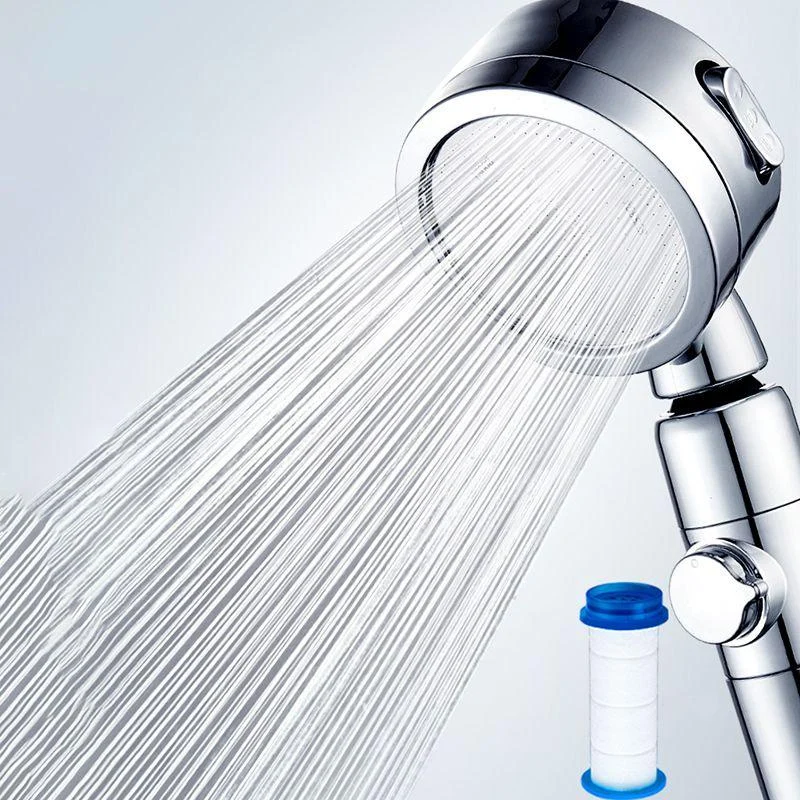 Modern Showerhead Adjustable Spray Pattern Swivel Round Hand Shower -Bathlova