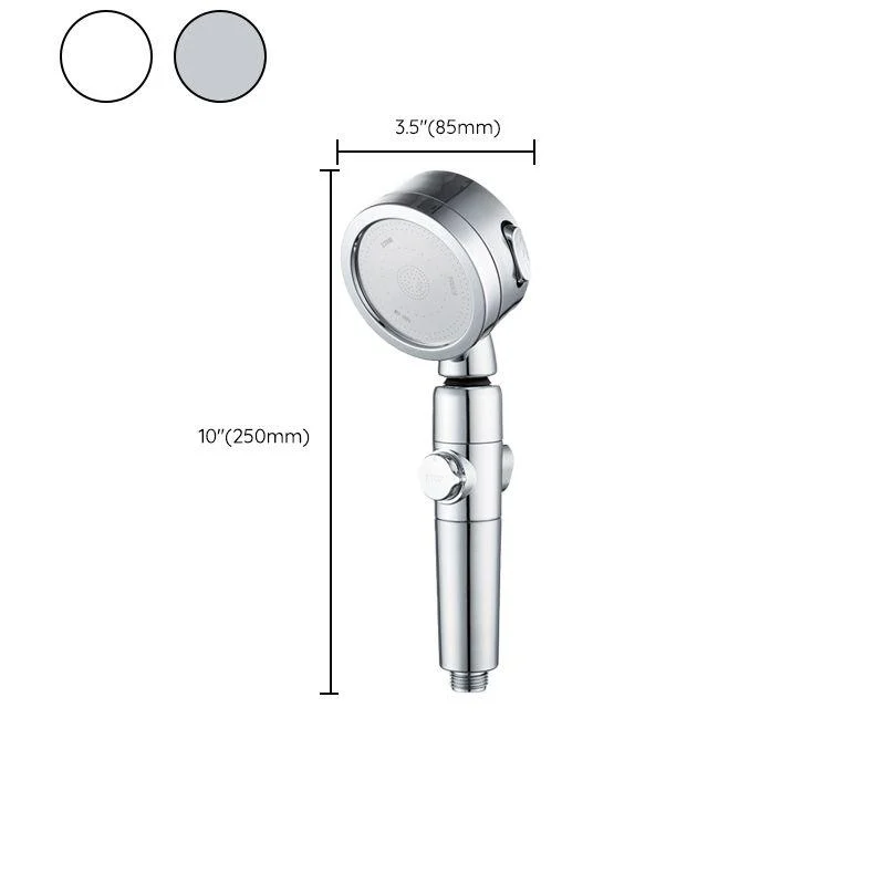 Modern Showerhead Adjustable Spray Pattern Swivel Round Hand Shower -Bathlova