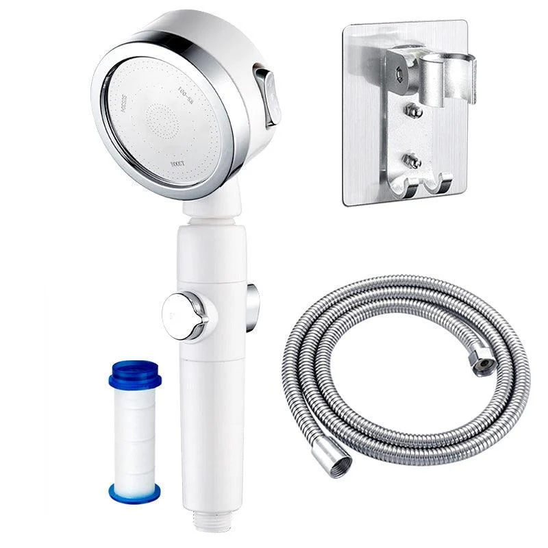 Modern Showerhead Adjustable Spray Pattern Swivel Round Hand Shower -Bathlova