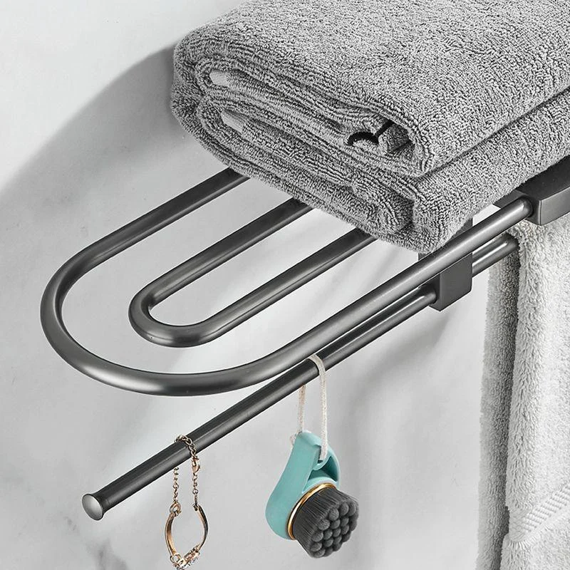 Modern Silver Bathroom Accessory As Individual Or As a Set with Towel Bar -Bathlova