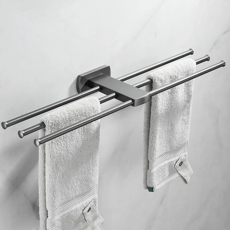 Modern Silver Bathroom Accessory As Individual Or As a Set with Towel Bar -Bathlova