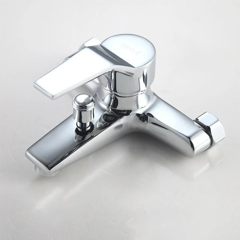 Modern Silver Tap Copper with 1-Handles 2-Hole Bathroom Tap -Bathlova